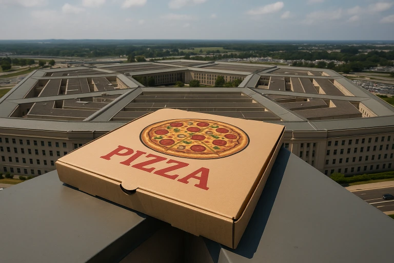 O Efeito Pepperoni: Como o Movimento das Pizzarias Pode Antecipar Conflitos Globais